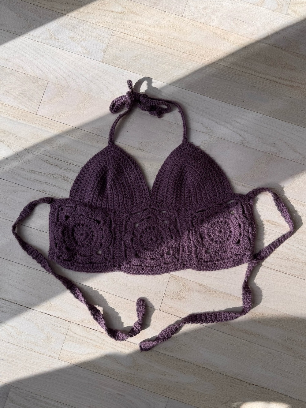 Handmade Crochet Bralette Halter Top